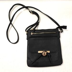 Crossbody PETA Vegan Leather Black Bag /Purse